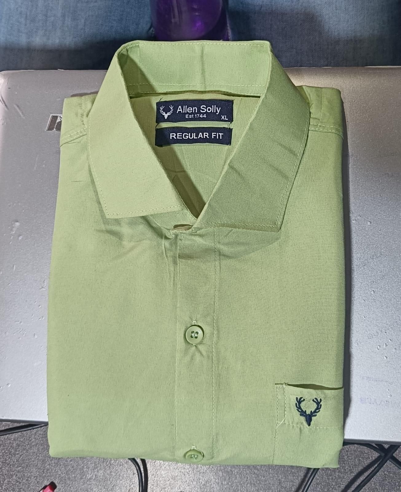 Men's Solid Cotton Formal Shirt (Pack of 1) Roposo Clout