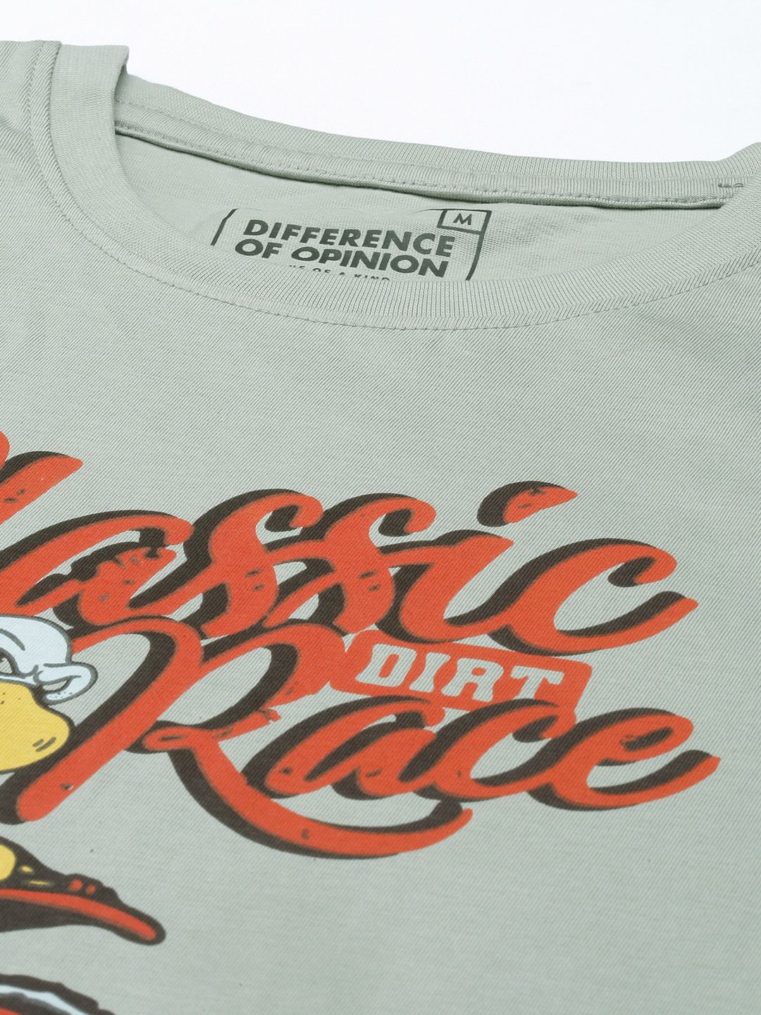 Difference of Opinion Grey Graphic Oversized T-Shirt Roposo Clout