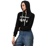 Campus Sutra Women Printed Crop Casual Hooded Sweatshirts Roposo Clout