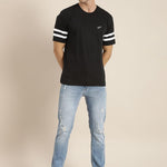 Dillinger Black Solid Oversized T-Shirt Roposo Clout