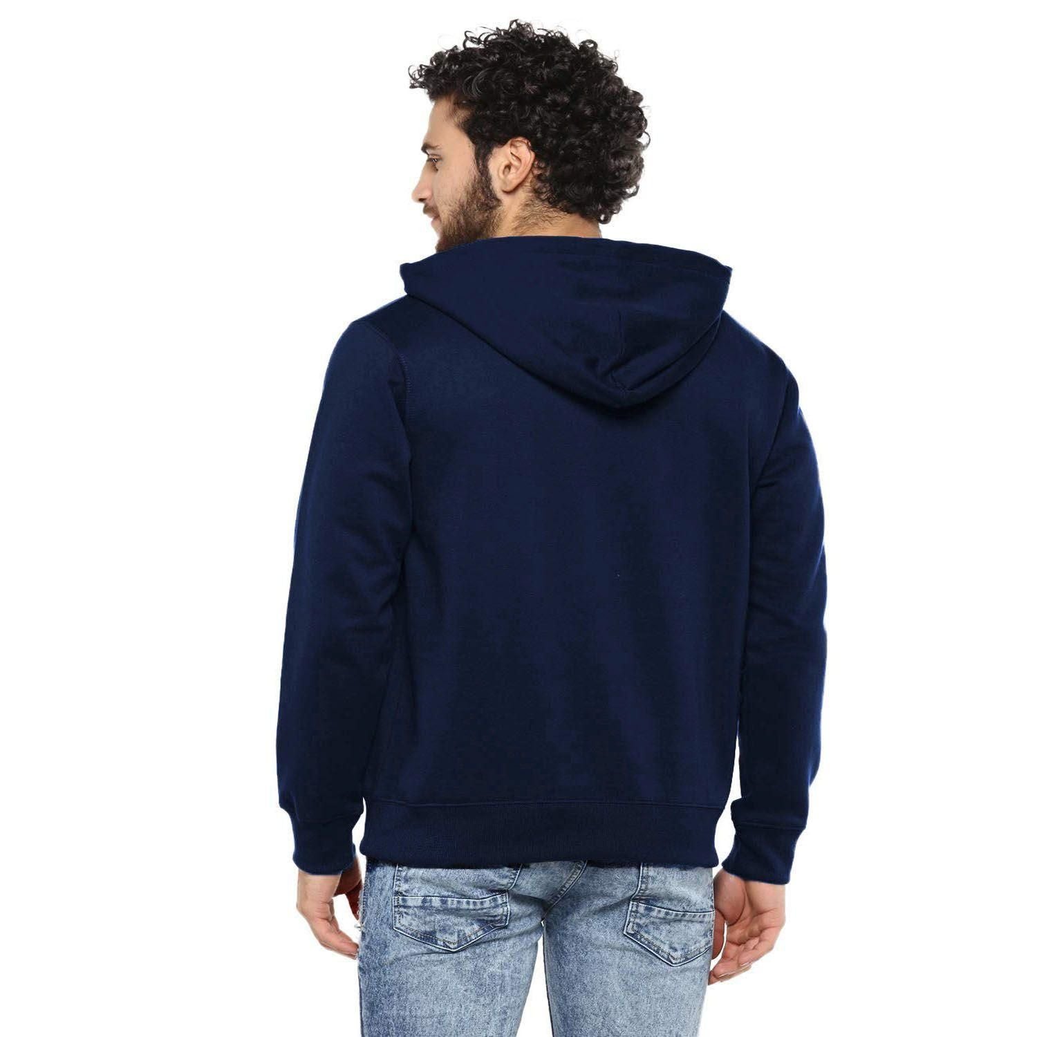 Fleece Solid Full Sleeves Hoodie Roposo Clout
