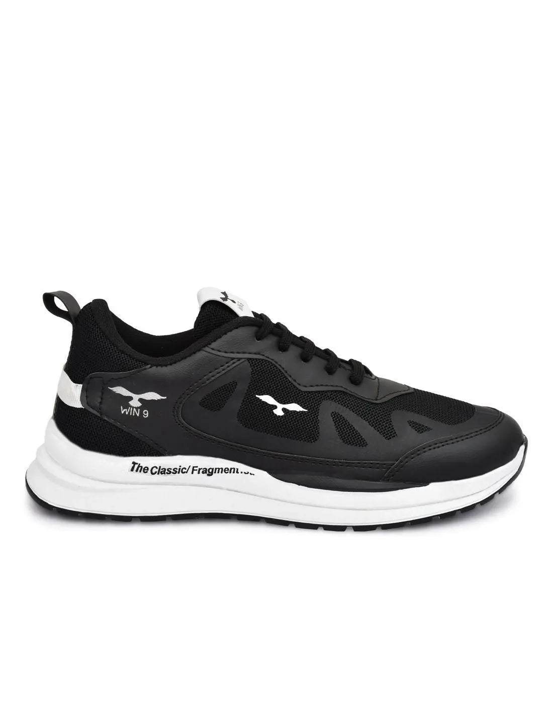 WIN9 Men Lightweight Trendy Walking Sneaker (Black) - shoponez.com
