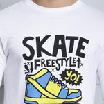 Door 74 Mens Printed White Color Regular Fit Long Sleeves Tshirt Roposo Clout