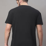 DOOR74 MENS PRINTED BLACK OVERSIZE TSHIRT Roposo Clout
