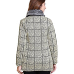 Women's Check Pattern Woolen Winter Coat Roposo Clout