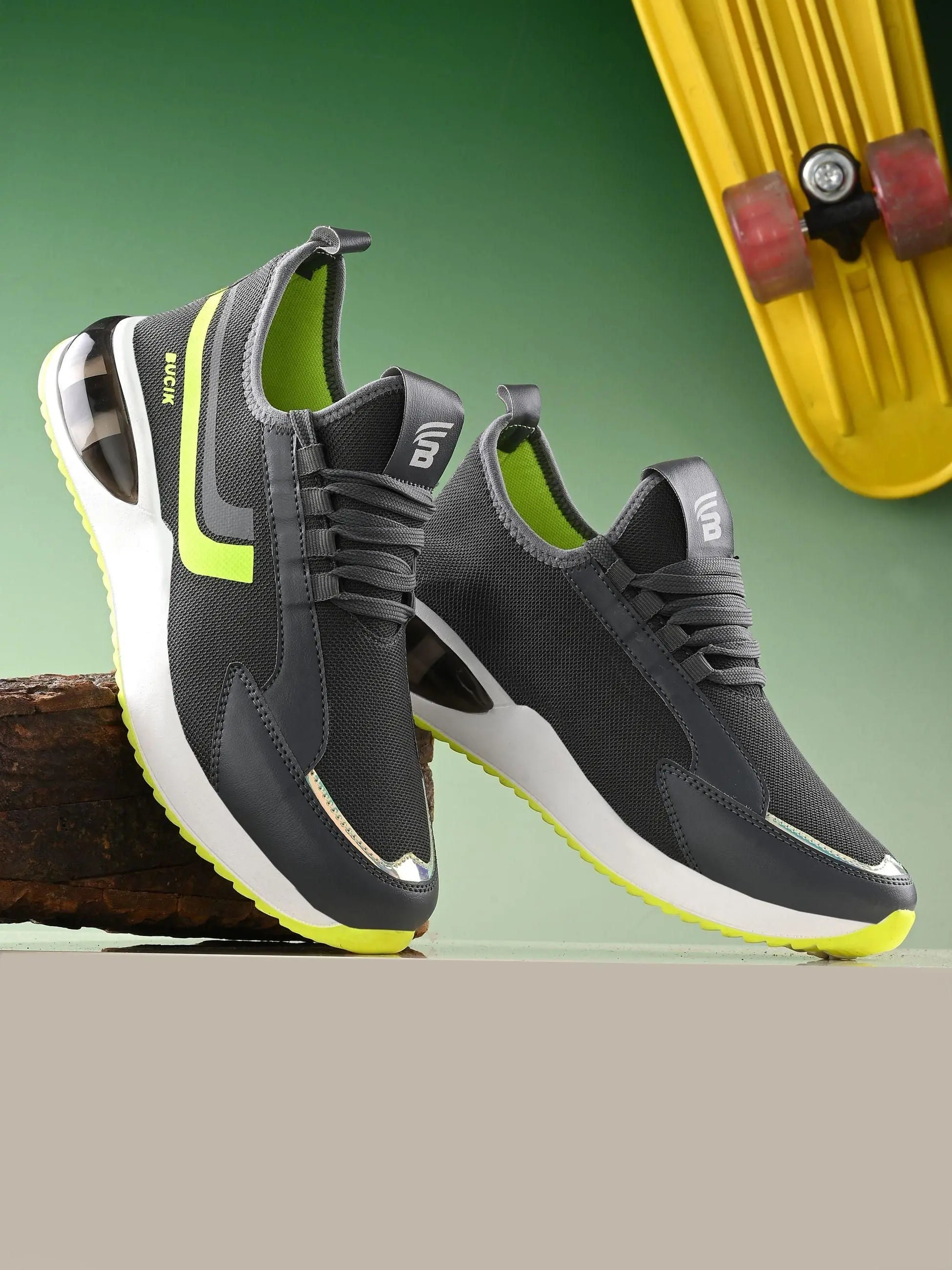 Bucik Men's Grey Comfortable Shoe - BRANDED Flash🔥 ⚡Sale⚡ - shoponez.com