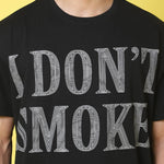 DOOR74 MENS PRINTED BLACK OVERSIZE TSHIRT Roposo Clout