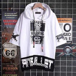 Cotton Printed Pocket Style Hooded Neck Half Sleeves Mens T-Shirt Roposo Clout