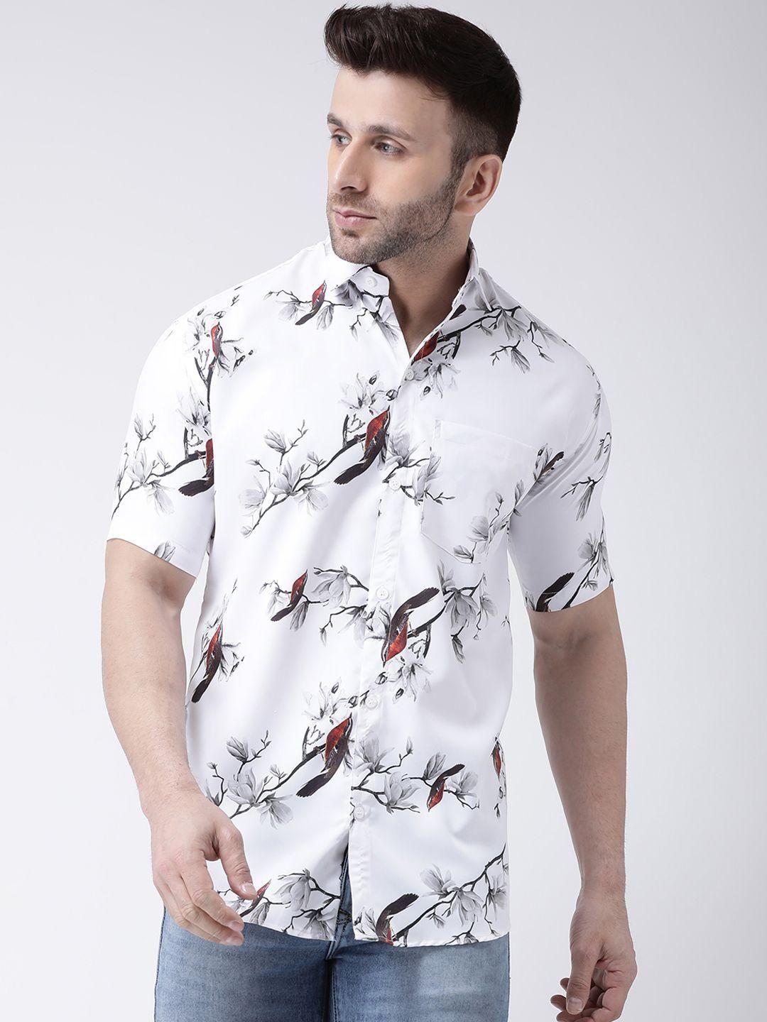 RAIG Printed Half Sleeves Casual Shirts Roposo Clout