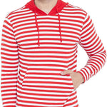 Gritstones Cotton Striped Full Sleeves Hooded Neck Mens  T-Shirt Roposo Clout