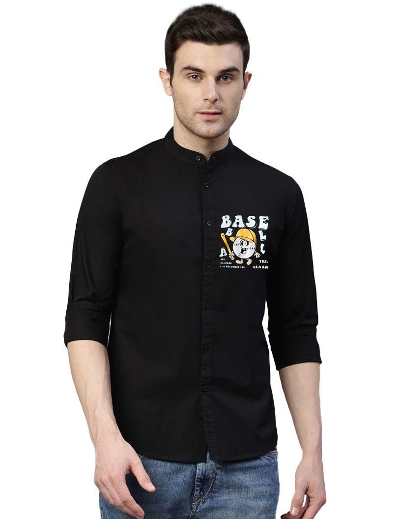 Cotton Printed Full Sleeves Regular Fit Mens Casual Shirt Roposo Clout