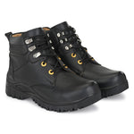 Bucik Men's Black Synthetic Leather Lace-Up Casual Shoes Roposo Clout