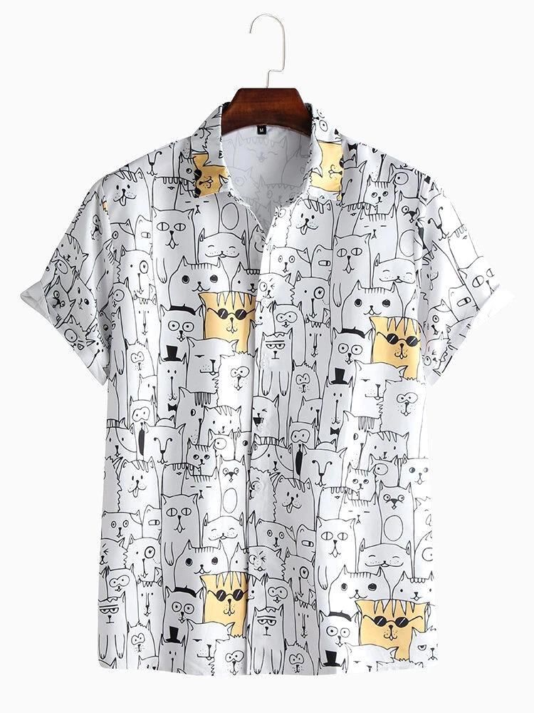 Rayon Printed Half Sleeves Regular Fit Mens Casual Shirt Roposo Clout