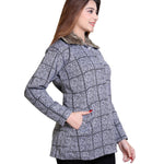 Women's Check Pattern Woolen Winter Coat Roposo Clout