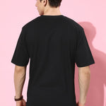 Difference of Opinion Black Graphic Oversized T-Shirt Roposo Clout