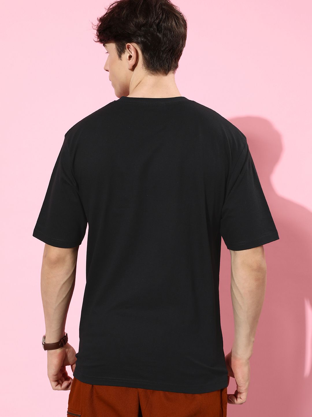 Difference of Opinion Black Graphic Oversized T-Shirt Roposo Clout