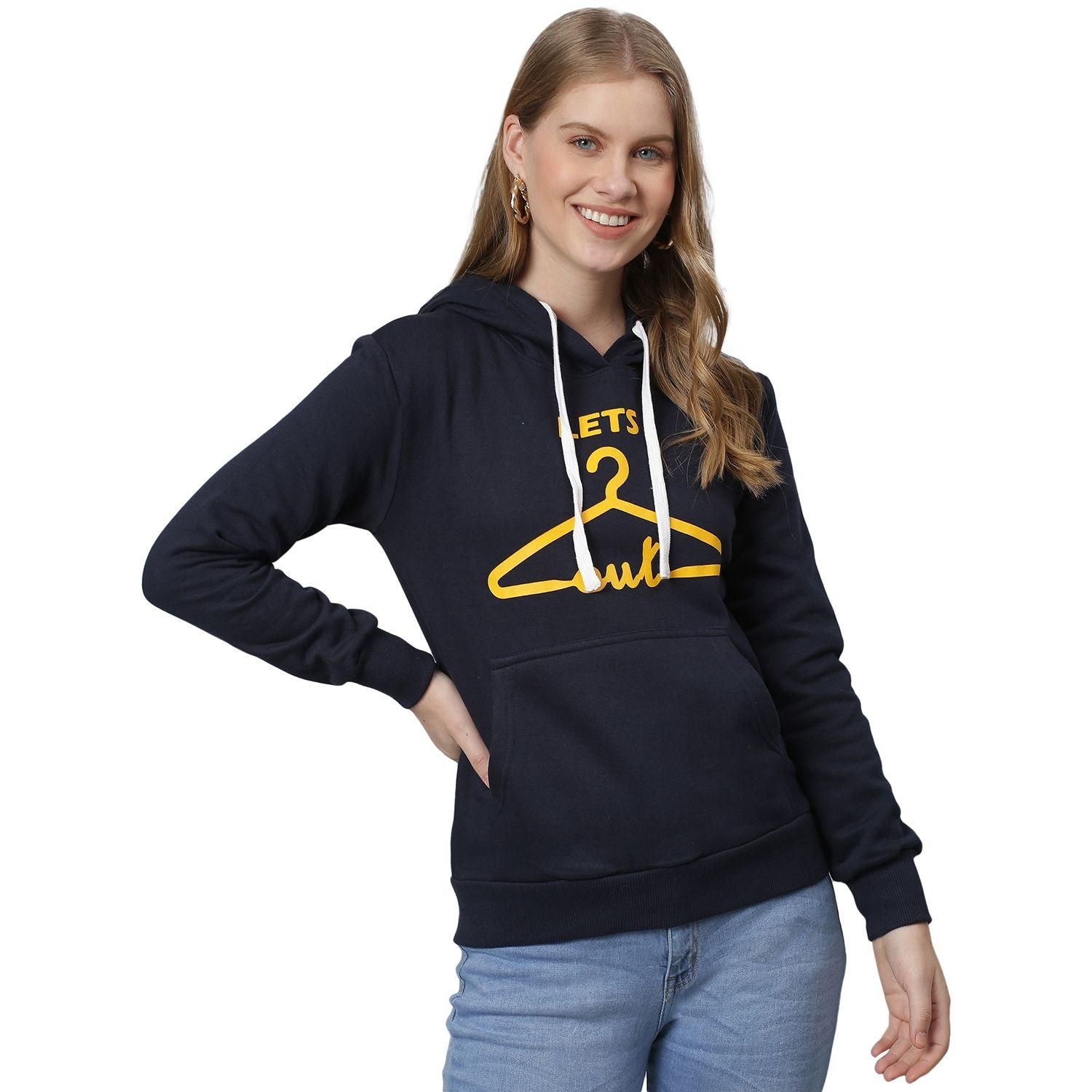 Campus Sutra Women Printed Stylish Casual Hooded Sweatshirts Roposo Clout