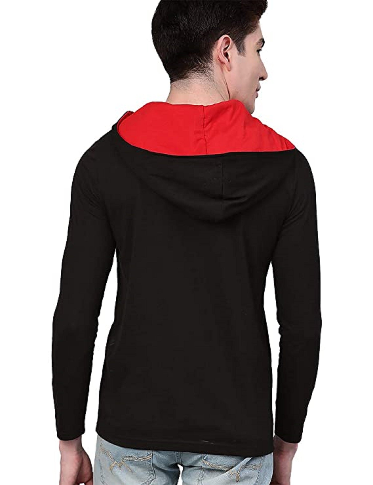 Mens Casual Cotton Color Block Hoodies Roposo Clout