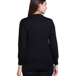 Women's Solid Woolen Full Sleeves Sweater Roposo Clout