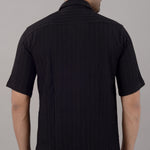 Villain Black Popcorn Half Sleeves Shirt For Men Roposo Clout