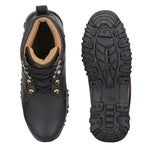 Bucik Men's Black Synthetic Leather Lace-Up Casual Shoes Roposo Clout