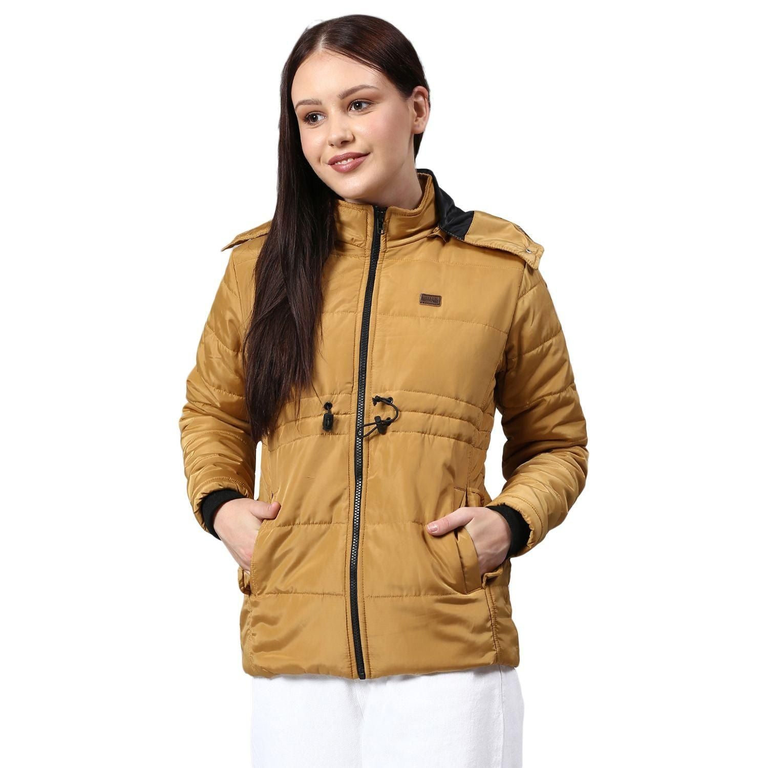 Campus Sutra Women Solid Stylish Casual Bomber Jacket Roposo Clout