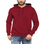Fleece Solid Full Sleeves Hoodie Roposo Clout