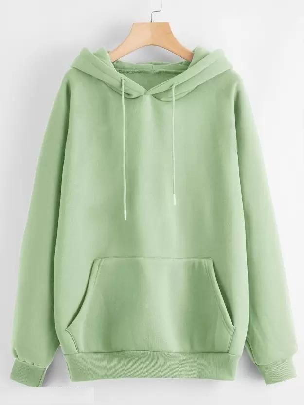 Women's Solid Fleece Hoodies Roposo Clout