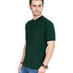 Poly Cotton Solid Half Sleeves Mens Polo T-shirt (Pack of 3) Roposo Clout