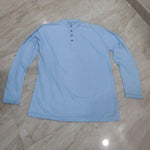 Cotton Blend Solid Full Sleeves T-Shirt Roposo Clout