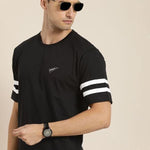 Dillinger Black Solid Oversized T-Shirt Roposo Clout