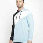 Cotton Blend Solid Full Sleeves Mens Hooded T-Shirt Roposo Clout