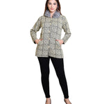 Women's Check Pattern Woolen Winter Coat Roposo Clout