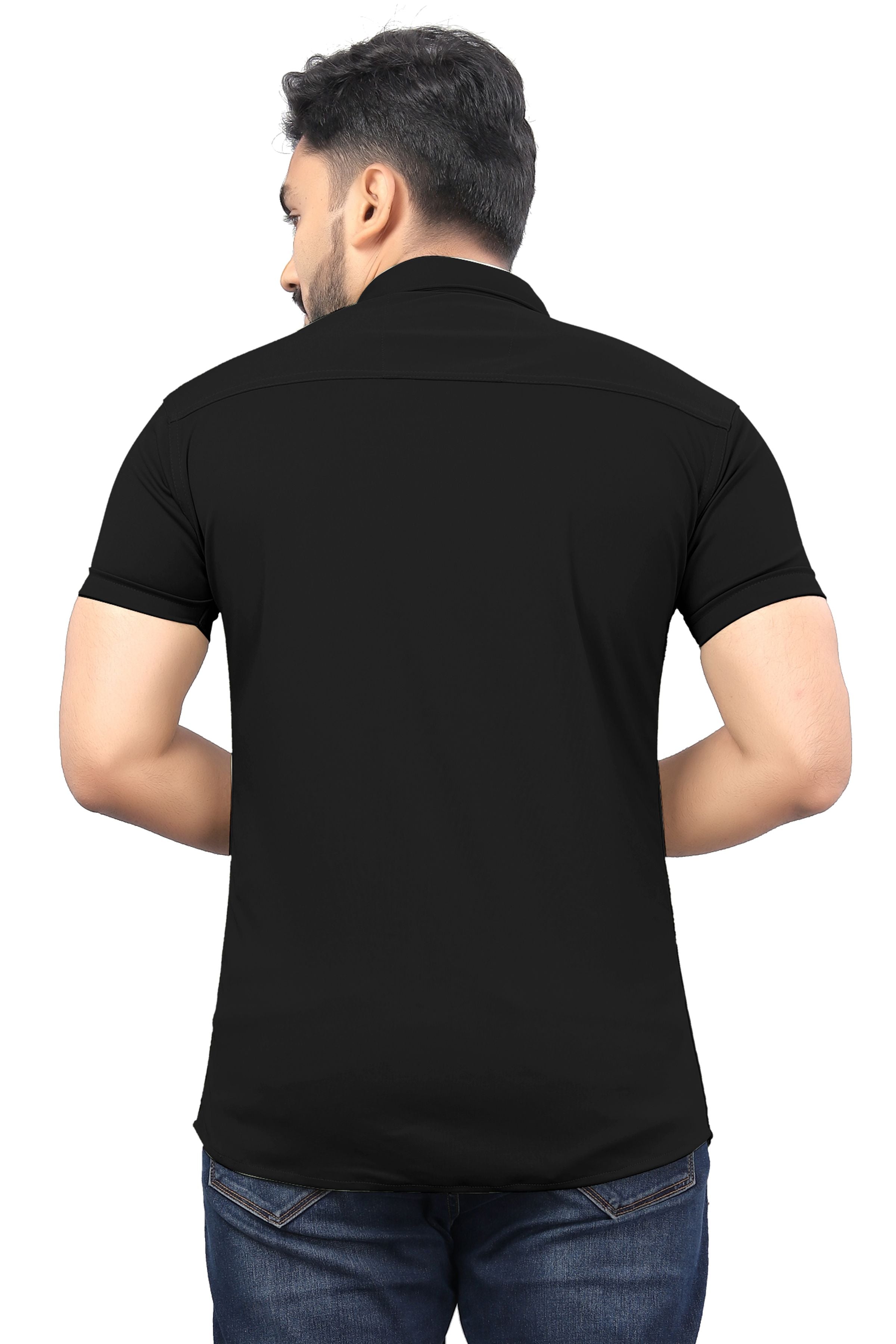 Lycra Printed Men's Shirt Roposo Clout