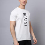 Door 74 Men Off White Graphic Printed Pure Cotton Oversized T-Shirt Roposo Clout