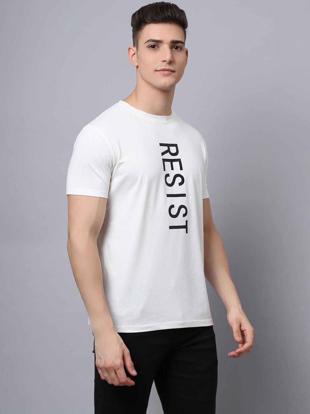 Door 74 Men Off White Graphic Printed Pure Cotton Oversized T-Shirt Roposo Clout