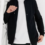 Cotton Solid Hoodie Jacket Roposo Clout