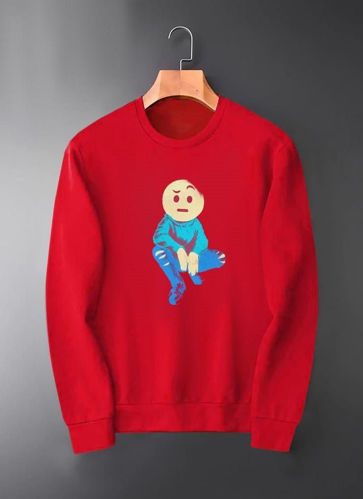 Men's Cotton Fleece Sweatshirt Roposo Clout