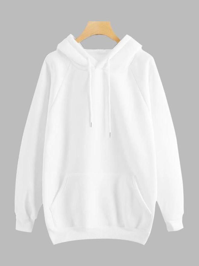 Men's Solid Fleece Hoodies Roposo Clout