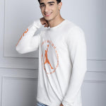 Door 74 Mens Printed Off White Color Regular Fit Long Sleeves Tshirt Roposo Clout