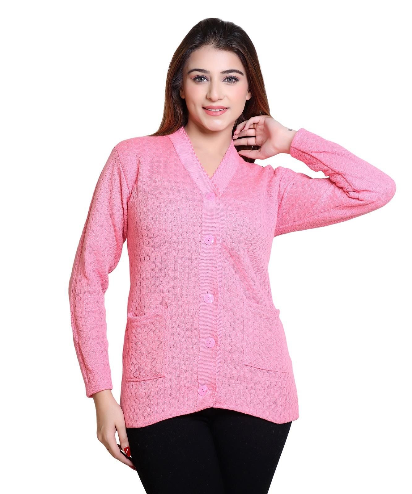 Women's Solid Winterwear Woolen Sweater Roposo Clout