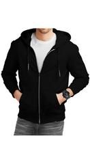 Cotton Solid Full Sleeves Hoodie Jacket Roposo Clout